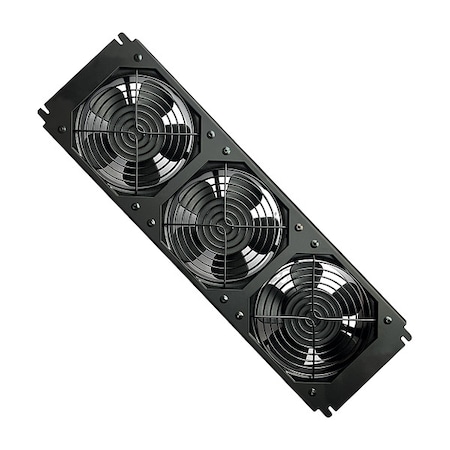 Fan Strip, 330 CFM, 115V AC, Steel, 16 1/2 in W. MPN:6KN83