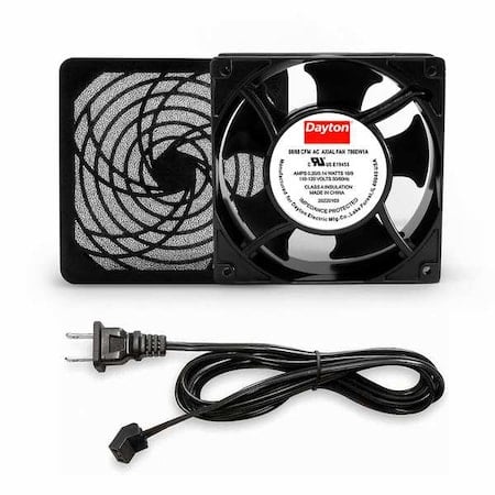 Square Axial Fan Kit, 120V AC, Cast Aluminum, 4 3/4 in W. MPN:786EW1