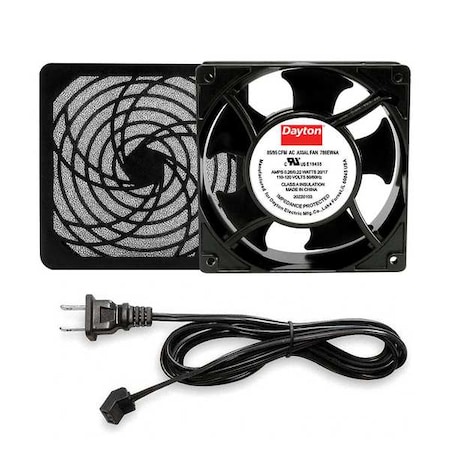 Square Axial Fan Kit, 120V AC, Cast Aluminum, 4 3/4 in W. MPN:786EW4