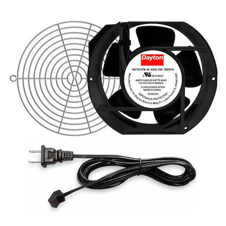 Oblong Axial Fan Kit, 120V AC, Cast Aluminum, 6 3/4 in W. MPN:786EW7