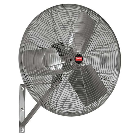 Standard Duty Industrial Fan, Wall Mount, 20 in Blade Dia, 115V, 3, 055/4, 700 cfm, Non-Oscillating MPN:7DC98