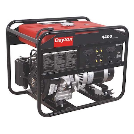 Portable Generator, Gasoline, 4, 400 W Rated, 8, 000 W Surge, Recoil Start, 120/240V AC, 41.7/20.8 A MPN:38AW97