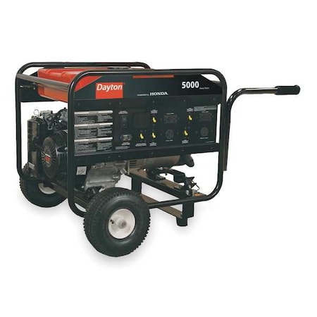 Portable Generator, Gasoline, 5, 000 W Rated, 9, 630 W Surge, Recoil Start, 120/240V AC, 41.7/20.8 A MPN:GEN-6000-0GH0