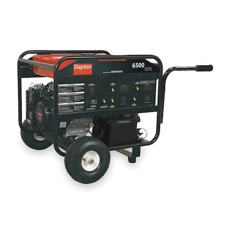 Portable Generator, Gasoline, 6, 500 W Rated, 12, 000 W Surge, Electric, Recoil Start, 120/240V AC MPN:GEN-7500-0GHE