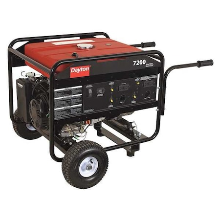 Portable Generator, Gasoline, 7, 200 W Rated, 13, 400 W Surge, Electric, Recoil Start, 120/240V AC MPN:GEN-8000-0GRE