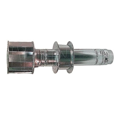 Side Wall Venting Kit For Dayton Infrared Tube Heaters, 4 in Dia, 29 in L, Galvanized Steel MPN:2C448