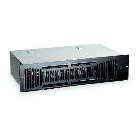 Electric Kickspace Heater, Recessed, 750/1500 W, 120V AC, Black MPN:2YV10