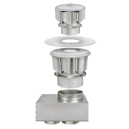 Vertical Combustion Air Inlet Kit, 5 In MPN:32V266