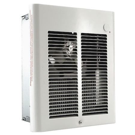 Recessed Electric Wall-Mount Heater, Recessed or Surface, 2000 W, 208V AC, White MPN:3ENC8
