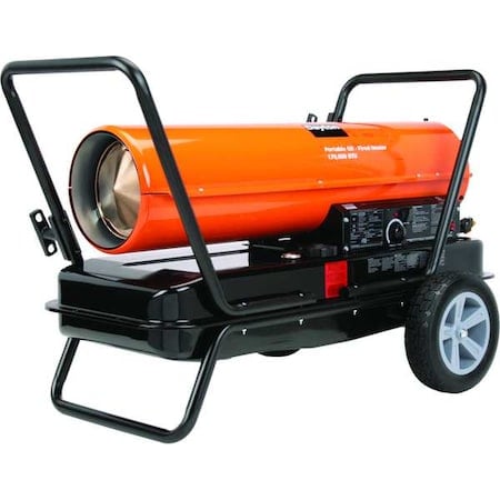 Portable Oil & Kerosene Torpedo Heater, 3.2 A, 4000 sq ft Heating Area, 170, 000 BtuH MPN:3VE51