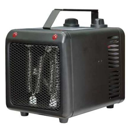 Portable Electric Heater, 1500W/1000W, 120V AC, 1 Phase, 5118 / 3412 BtuH, Non-Oscillating MPN:3VU37