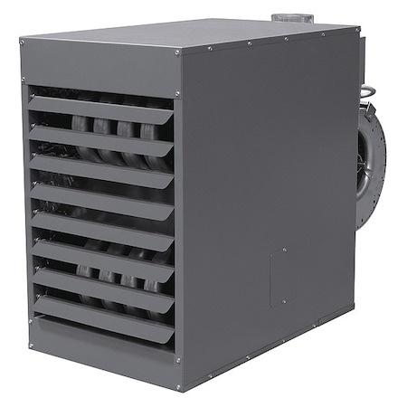Gas Wall and Ceiling Unit Heater, NG, 150, 000, 1, 771 cfm, Belt, Blower, 1/2 in MPN:55FG86