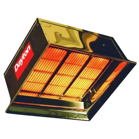 Gas Infrared Flat Panel Heater, NG, 90, 000 BtuH Input, 22 1/2 in H x 26 5/8 in W MPN:5VD65