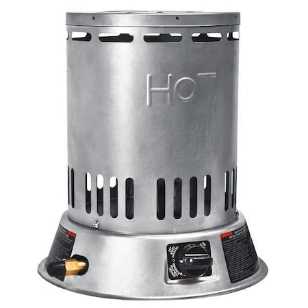 Portable Gas Floor Heater, Liquid Propane, Matchless Piezo, 15, 000 to 25, 000 BtuH, 11 11/16 in L MPN:6BY71