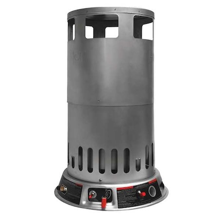 Portable Gas Floor Heater, LP, Matchless Piezo, 15 7/8 in Wx 15 7/8 in L MPN:6BY74