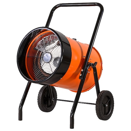 Portable Heater, Fan Forced, 3 Phase, 480V, 30kW, Auto Reset, 38-9/16 in H x 25 in W x 26-1/4 in D MPN:784JJ2