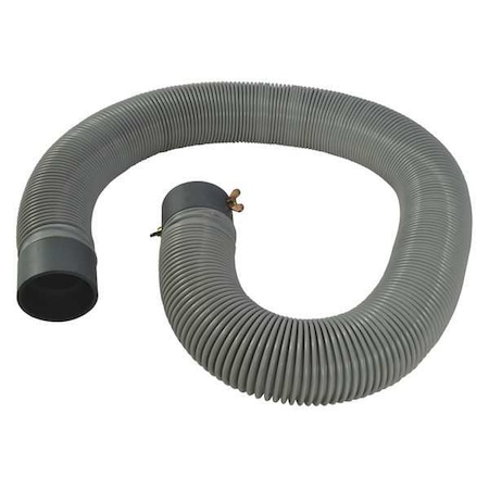 Hose, 9.0625 ft H, 2.75 in W, PVC, Gray MPN:HV70014G