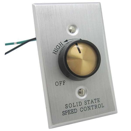 Speed Control, Adjustable, Rotary, 120V, 3A MPN:22PP72