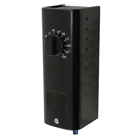 Line Voltage Mechanical Thermostat, Cool Only, -10 to 100F, 120 to 277V AC, 1C MPN:2E869