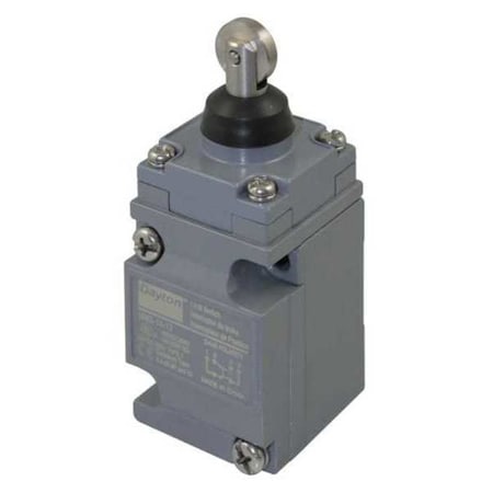 Heavy Duty Limit Switch, Plunger, Roller, SPDT, 10A at 600V AC, Actuator Location: Top MPN:11X447