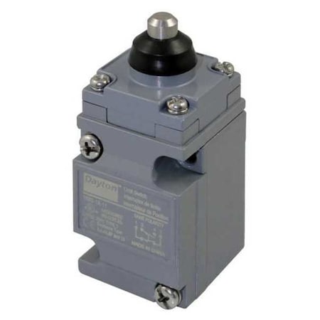 Heavy Duty Limit Switch, Plunger, SPDT, 10A at 600V AC, Actuator Location: Top MPN:11X448