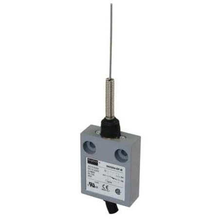Limit Switch, Cat Whisker, Wobble Stick, SPDT, 10A at 300V AC, Actuator Location: Top MPN:12T938