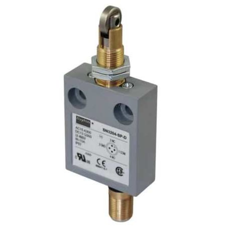 Limit Switch, Cross Roller, Plunger, SPDT, 10A at 300V AC, Actuator Location: Top MPN:12T953