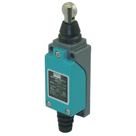 Limit Switch, Plunger, Roller, SPDT, 10A at 300V AC, Actuator Location: Top MPN:12T958
