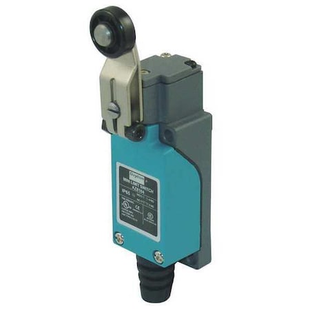 Limit Switch, Roller Lever, Rotary, SPDT, 10A at 300V AC, Actuator Location: Side MPN:12T959
