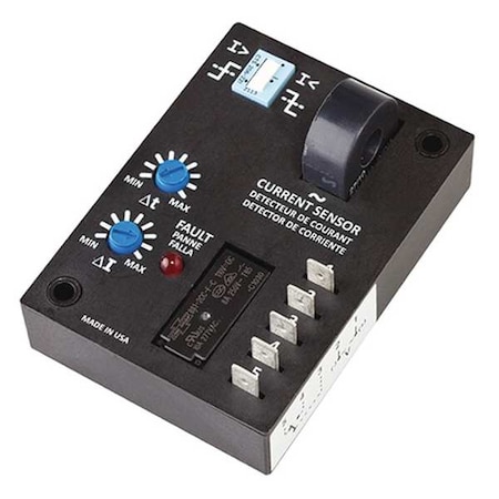 Adj CurrentSensor Relay, 10A, 240VAC, 4Pins MPN:15V828
