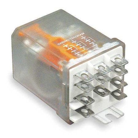 Side Flange, Enclosed Power Relay, Square, 10 A, 11 Pins, Tab MPN:1EGF7