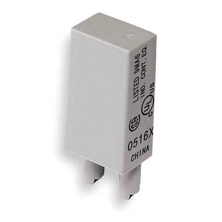 Relay, Socket Module, Diode, 2Pin, 6-250VDC MPN:1EGT1