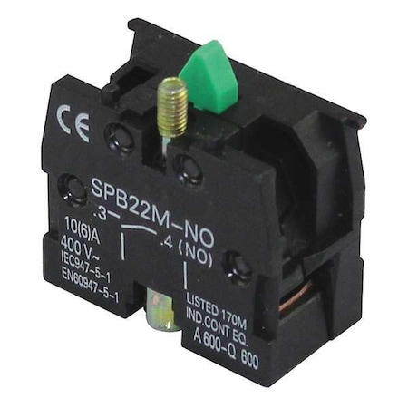 ContactBlock, Black, 1NO, 22mm MPN:20C816