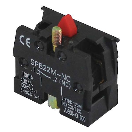ContactBlock, Black, 1NC, 22mm MPN:20C817