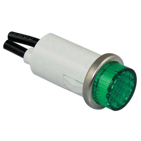 Raised Panel Light, Green, 240 V AC/DC MPN:22NY56