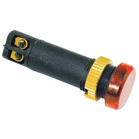 Raised Indicator Light, 12mm, 6V, Amber MPN:22NY85