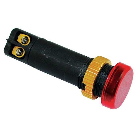 Raised Indicator Light, 12mm, 12V, Red MPN:22NY87
