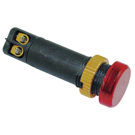 Raised Indicator Light, 12mm, 120V, Red MPN:22NY93