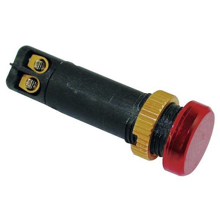 Raised Indicator Light, 12mm, 240V, Red MPN:22NY96