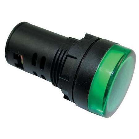 Raised Indicator Light, 22mm, 24V Green MPN:22NY98
