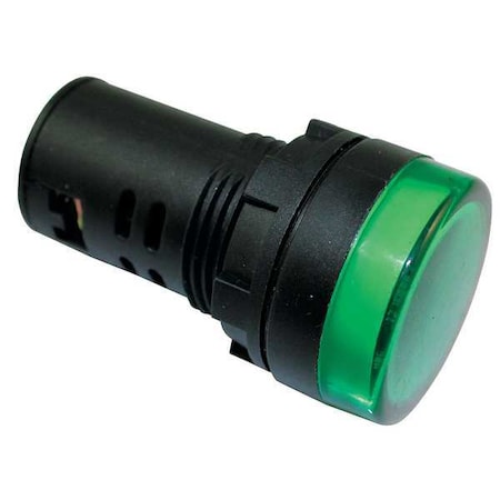 Raised Indicator Light, 22mm, 240V, Green MPN:22NZ09