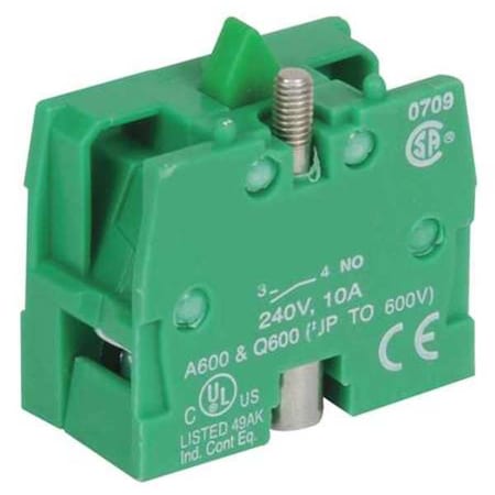 Contact Block, Mounting Base, 22Mm, 1NO MPN:30G075
