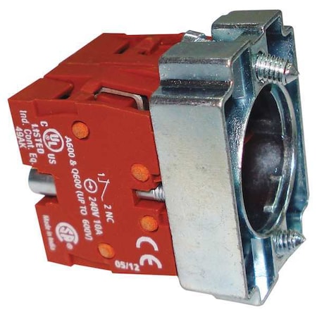 Contact Block, Mounting Base, 22Mm, 2NC MPN:30G083