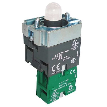 LampModAndContactBlock, 1NO, Green, 22mm MPN:30G151