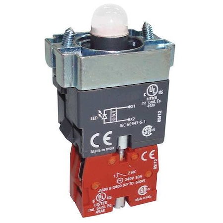 LampModAndContactBlock, 1NC, Green, 22mm MPN:30G173
