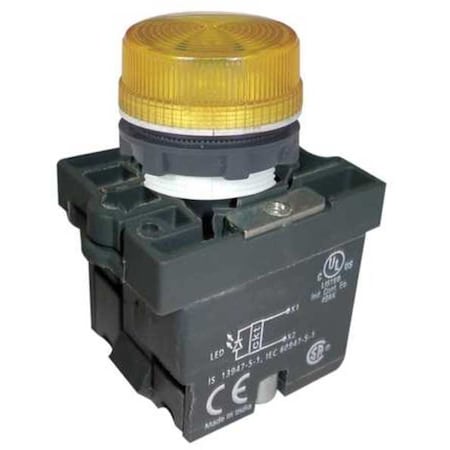 Pilot Light, Yellow, 22mm, LED MPN:30G219