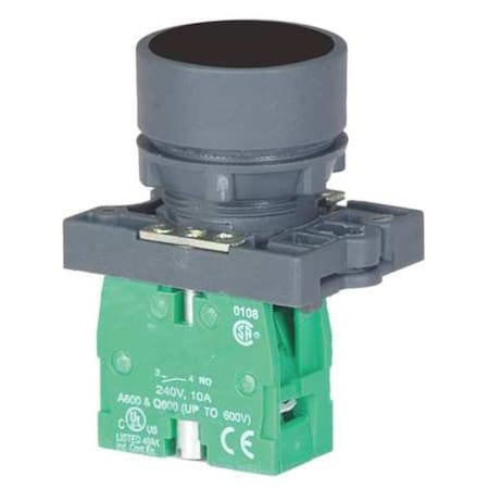 Push Button Operator, 22 mm, 1NO, Black MPN:30G224