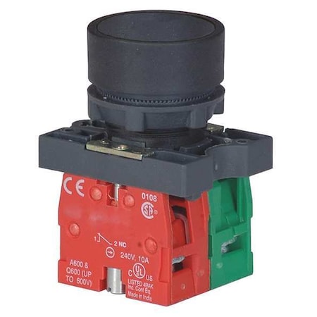 Push Button Operator, 22 mm, 1NO/1NC, Black MPN:30G232