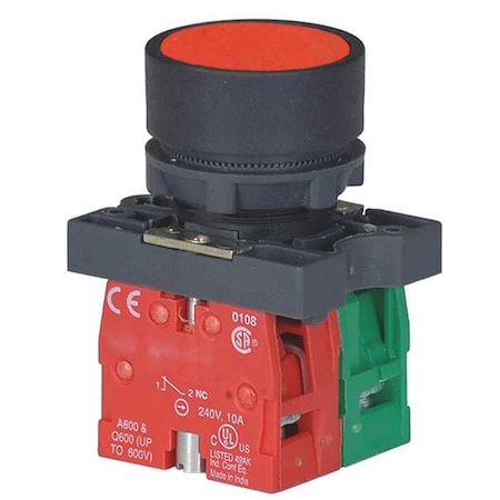 Push Button Operator, 22 mm, 1NO/1NC, Red MPN:30G234