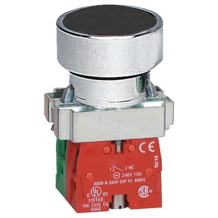 Push Button Operator, 22 mm, 1NO/1NC, Black MPN:30G236